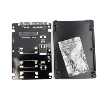 FOR Mini pcie mSATA SSD To 2.5Inch SATA3 Adapter Card With Case
