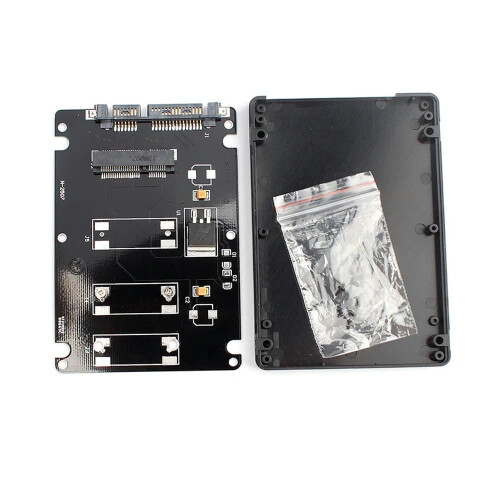 FOR Mini pcie mSATA SSD To 2.5Inch SATA3 Adapter Card With Case