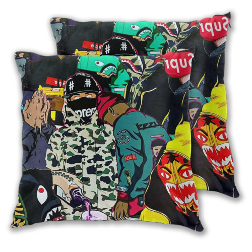 Capas de almofada Ba-Pe, pacote com 2 unidades, 40x40 cm (16" x 16") 1