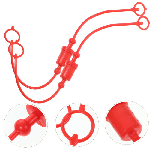 2 Sets Hydraulic Quick Coupler Dust Caps Hydraulic Connector Covers Caps and Plug Kit 1/4 2