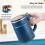 Electric Coffee and Spice Grinder 150300W Blue OneButton MultiPurpose Adjustable Grind 3