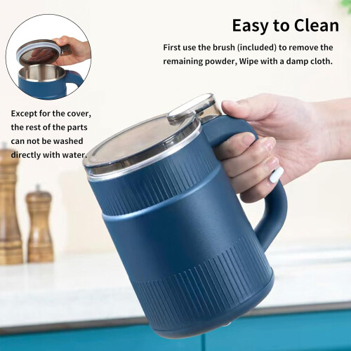 Electric Coffee and Spice Grinder 150300W Blue OneButton MultiPurpose Adjustable Grind 2