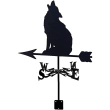 Stainless Steel Weather Vane with RustResistant Coating, Retro Wind Direction Indicator for Garden Roof Decor