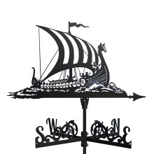 Weather Vane with Smooth 360 Rotation and UV Protection for Outdoor Farmhouse Roof or Garden