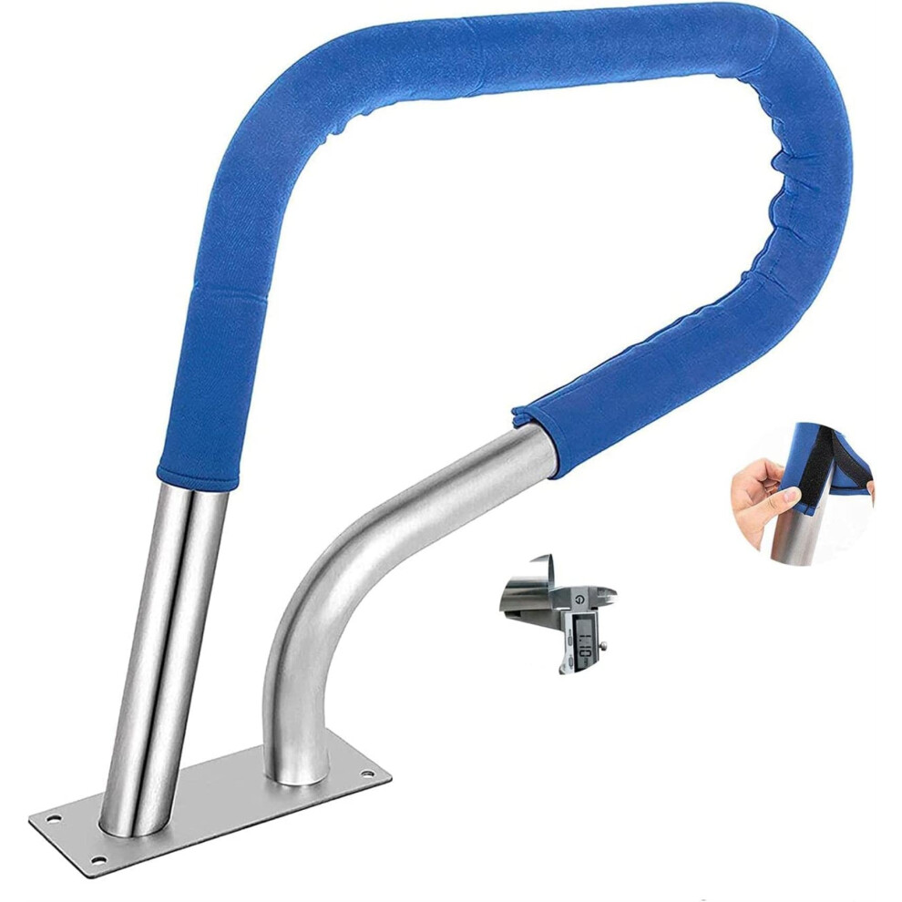 Pool Handrail 304 Stainless Steel Rustproof Stair Rail with Ergonomic Grip Easy Mount 250lbs Capacity