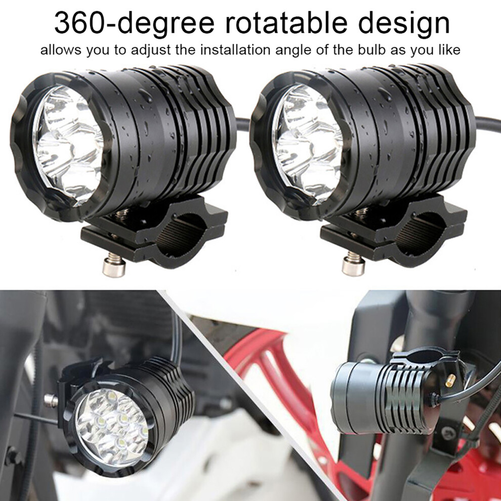 12-80V 60W Ip67 Led Headlamp For Motorcycles & Vehicles White 7891382655352