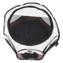 Pet Cat & Dog Foldable Mesh Tent - 68x45cm, Portable Indoor Outdoor Cage