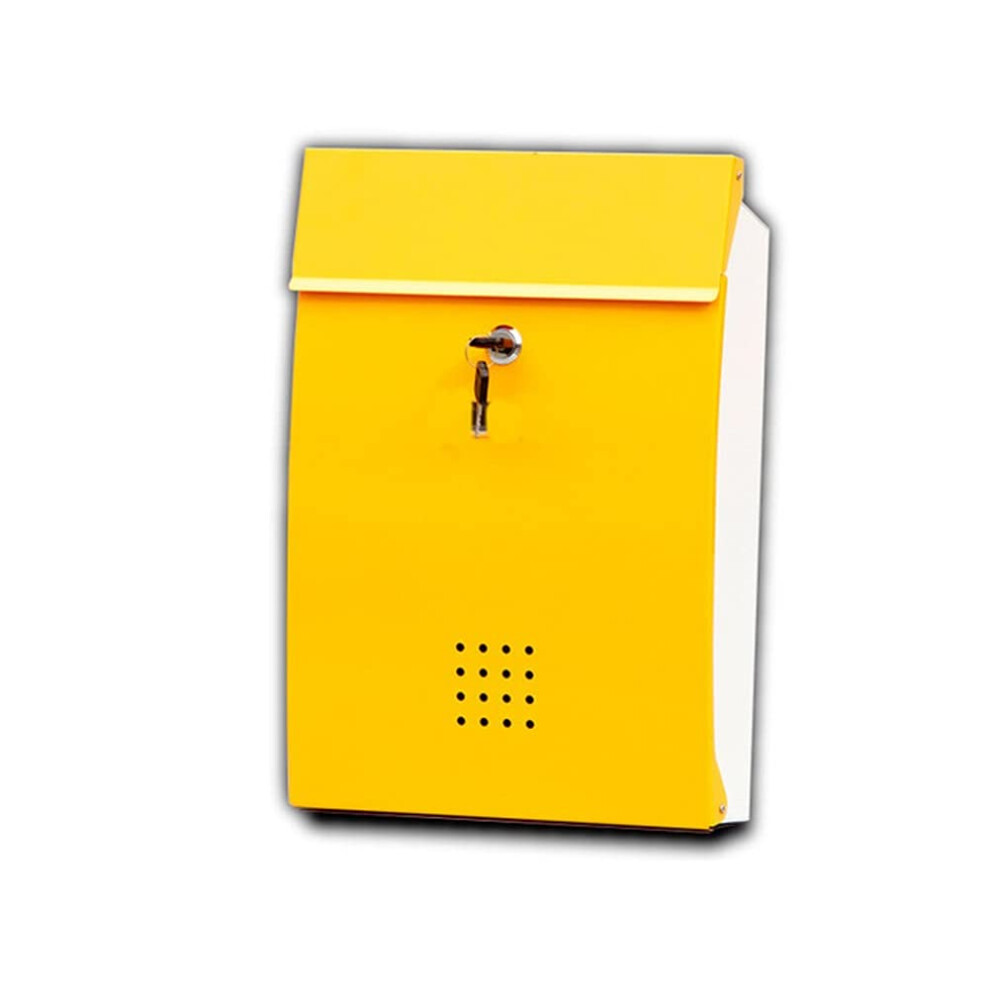 Wall Mounted Metal Mailbox With Lock, Weatherproof Rustproof Large Capacity For Home And Office 9164114616937