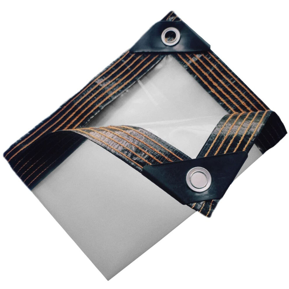 Clear Tarpaulin Waterproof Plastic Tarp With Grommets For Garden Greenhouse Outdoor Protection 1X4m 9164114617019
