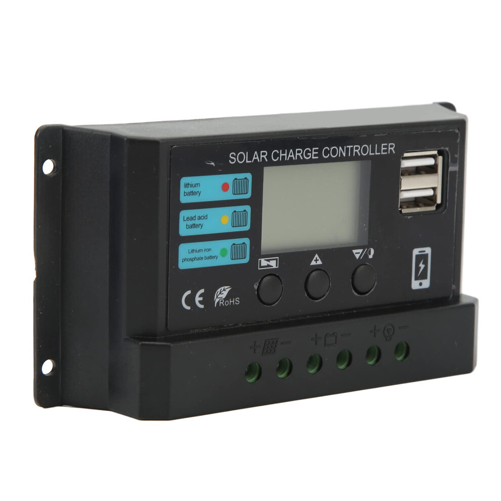 12V 24V Mppt Solar Charge Controller 20A Lcd Display For Lithium Battery With Usb And Safety Protection 9113335014916