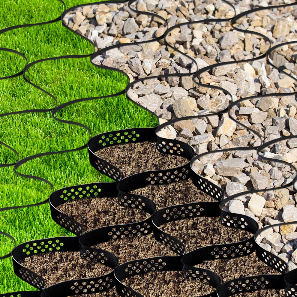 Gravel Stabilizer Grid 15X6ft Heavy Duty Geocell Ground Grid For Driveway Garden Slope 9113335015142