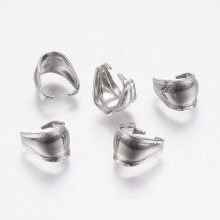 Anneaux à pression en acier inoxydable 304, couleur acier inoxydable, dimensions intérieures : 8 x 5 mm (9,5 x 7 x 6,5 mm).