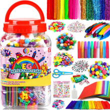 ¡Ofertas relámpago de agujas de lana! 1 juego de kit de manualidades DIY para niños, decoración de habitaciones, útiles escolares con pegamento