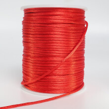 MGEZCOO2mm x 330ft szatén nejlonzsinór, selymesen sima zsinór ékszerekhez, karkötőkhöz, nyakláncokhoz, gyöngyfűzéshez, rattailhez,