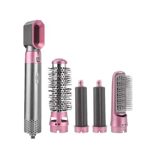 Air Styler - Επαγγελματικό Πολυλειτουργικό Εργαλείο Χτενίσματος Μαλλιών 5 σε 1 ΡΟΖ