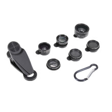8X and 7 In 1 Telephoto Lens Wide Angle Macro Fisheye Mobile Phone Lens Set Universal External Lens Set
