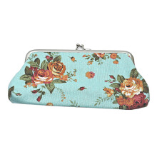 Sac à main bleu à fleurs - Grand modèle, bleu, taille unique