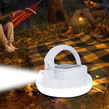 Lichidare de stoc Kayannuo pentru Ziua Îndrăgostiților: Lampă de camping LED portabilă cu panou solar, rezistentă la apă IPX6, magnet