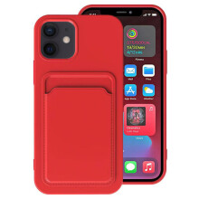 Compatible avec iPhone 12 - Étui avec porte-cartes FLOVEME Rouge