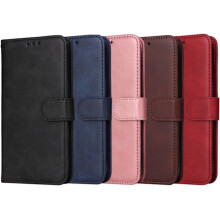 Étui portefeuille en cuir PU SKALO pour Google Pixel 9a - Rose disponible en plusieurs couleurs