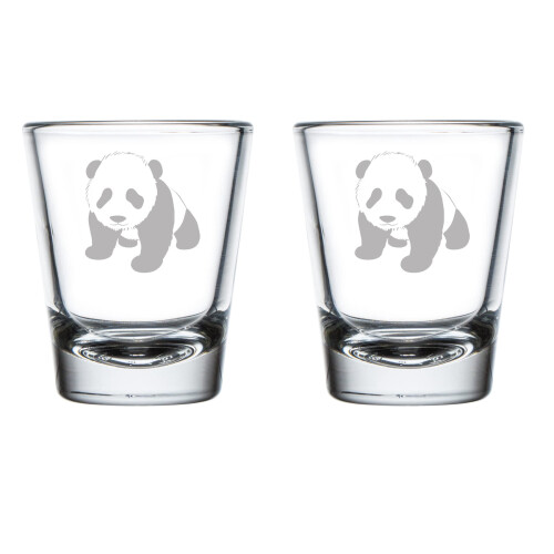 2er-Set Schnapsgläser, 50 ml, Schnapsglas „Baby Panda“