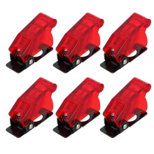 6 kpl toggle covers pölytiivis turvallisuus vedenpitävä turvasuojukset (punainen)