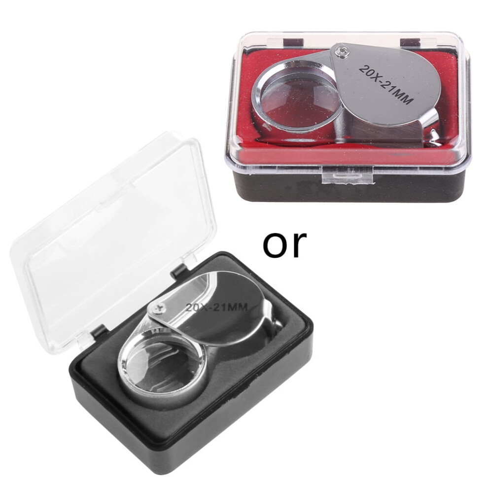 HeroNeo Mini 20X Glass Magnifying Magnifier Jeweler Eye Jewelry Loupe Loop Hot