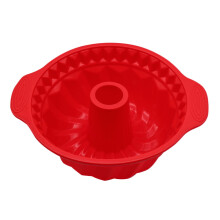Forma de silicone oca em espiral de 25 cm (10 polegadas), compatível com forma de aço inoxidável de 23 x 33 cm (9 x 13 polegadas), ideal para