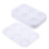 30 Pcs Rectangular Color Palette Paint Plastic Painting Orifice Plate Pallets for 1