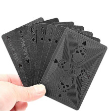 Black Metallic Playing Cards Skulls Poker Deck Heavy Metal Black