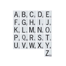 26Pcs/set Reusable Scrabble Style Tile Stencil Letters Stencil Template For Tile Wall Decor Art