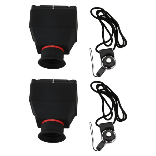 Visor LCD FOR2X de 3,2 polegadas com lupa de aumento 3X para câmeras DSLR universais com tela de 3,2 polegadas e revestimento de borracha.