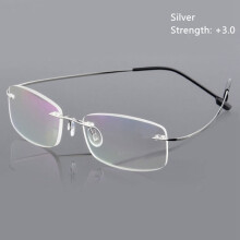 Läsglasögon med minne i titan SILVER STRENGTH-300 silver Strength-300