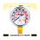 4 τεμάχια Μετρητής πίεσης αέρα 0-200Psi, Μετρητής συμπιεστή αέρα 1,57 ιντσών 4