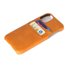 Compatible avec iPhone 13 - Étui élégant et pratique avec porte-cartes, marron clair