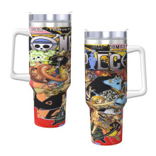 One Pi-E-Ce40oz H2.0 Edelstahl-Vakuumisolierter Becher mit Deckel und Strohhalm für Wasser, Eistee, Kaffee oder Smoothies