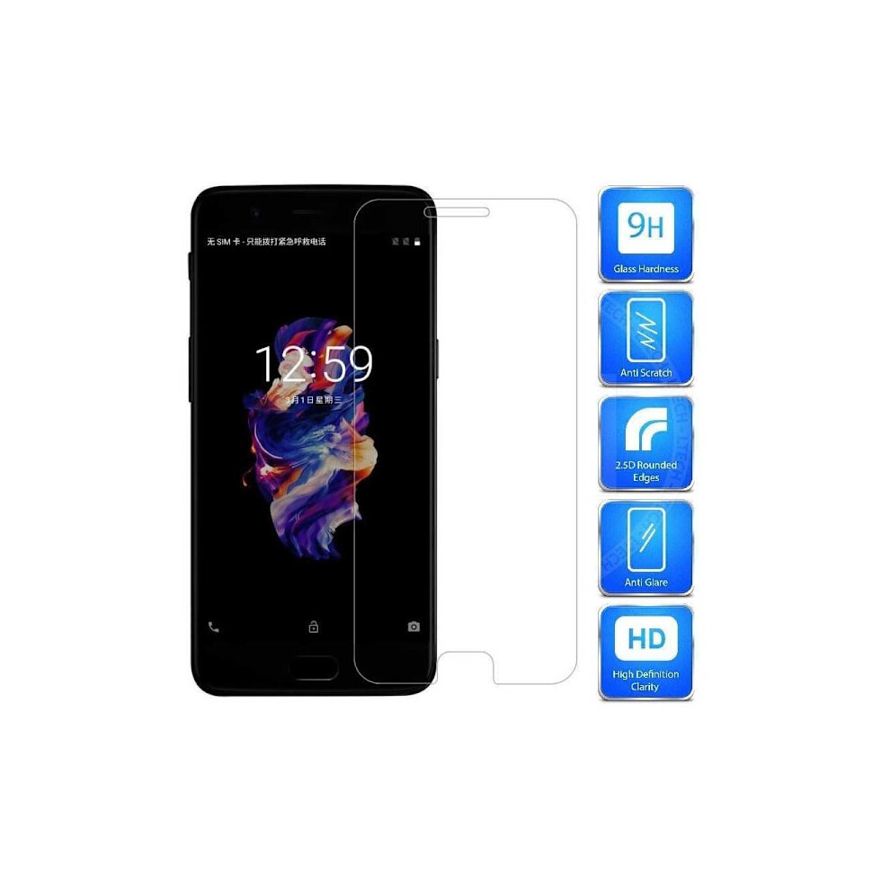 Compatible With Oneplus 5T | Tempered Glass 0.26Mm 2.5D 9H Transparent 9395123954950