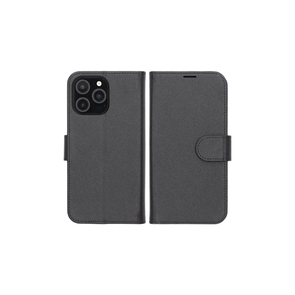 Compatible With Iphone 16 Pro Wallet Case With Stand - Black 9395123955230