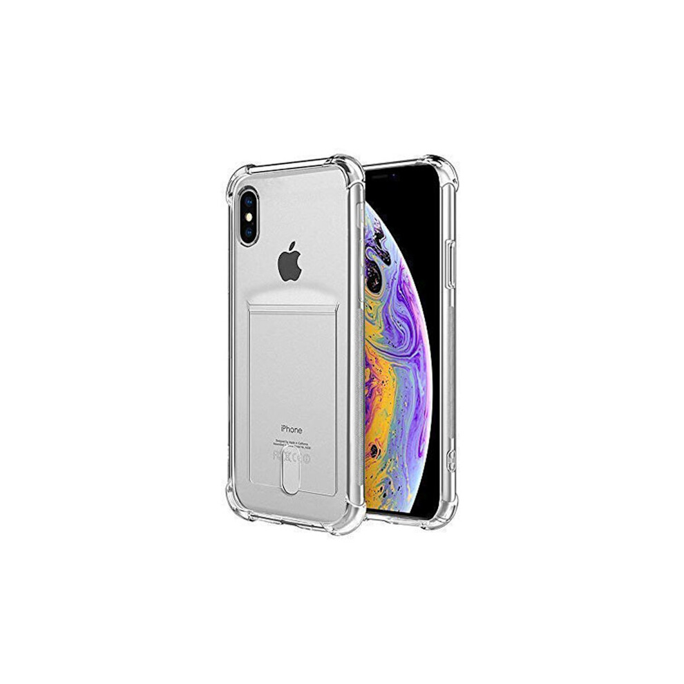 Protective Case With Card Slot - Compatible With Iphone Xs Max Transparent 9395123955285