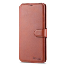 Étui portefeuille élégant - compatible avec Samsung Galaxy A41 (marron)