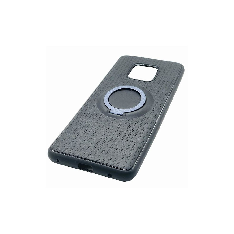 Protective Case With Ring Holder In Carbon Design - Compatible With Huawei Mate 20 Pro Blue 9395123955445