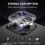 Kit com 3 Protetores de Lente de Câmera 3D Transparentes Compatíveis com iPhone 11, 12, 13, 14, 15, 16 Pro Max, Plus e Mini - Vidro Temperado 3