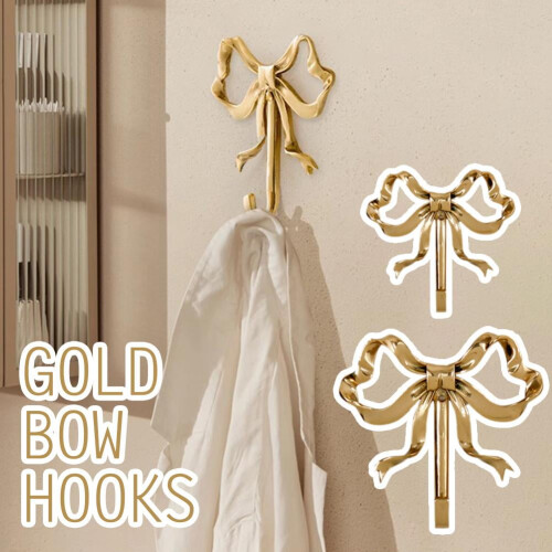 Bowknot Hook for Wall Bowknot Brass Hook Wall Hook for Hanging Coat Hat Towel, B1C3 1