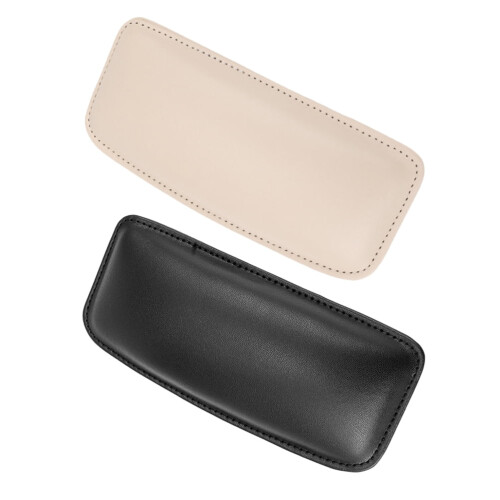 2 pezzi di ginocchiere per auto, cuscini di supporto per cosce, gambe in pelle PU