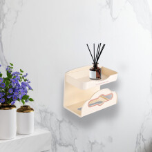 RnemiTe-amo in de uitverkoop! Dubbele tissuebox met uittrekbare lade, wandmontage, multifunctionele tissuebox, geen boren nodig, opbergplanken voor