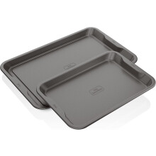 Juego de 3 bandejas para hornear Foodi NeverStick, antiadherentes, aptas para horno hasta 260 C (500 F), 23 x 33 cm (9 x 13 pulgadas), 25 x 38 cm