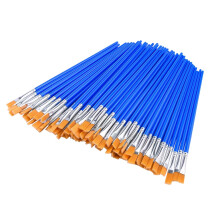 Yakbaofuo 60 Stück Flachpinsel, kleine Pinsel im Großpack für Detailmalerei, Konvolut Vintage-Stifte