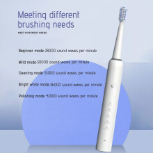 Ozmmyan Electric Toothbrush with 2 Heads, 5 Modes, IPX7 Waterproof, Fast Charging & Long Battery Life – Compatible with Ozmmyan