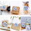 Miuline500 τεμάχια Ολογραφικά Αυτοκόλλητα Ευχαριστιών, 2 Σχέδια, Ετικέτες "Ευχαριστώ 5