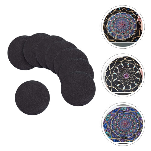 Eease8Black ronde schilderpanelen voor mandala-stippelkunst 1